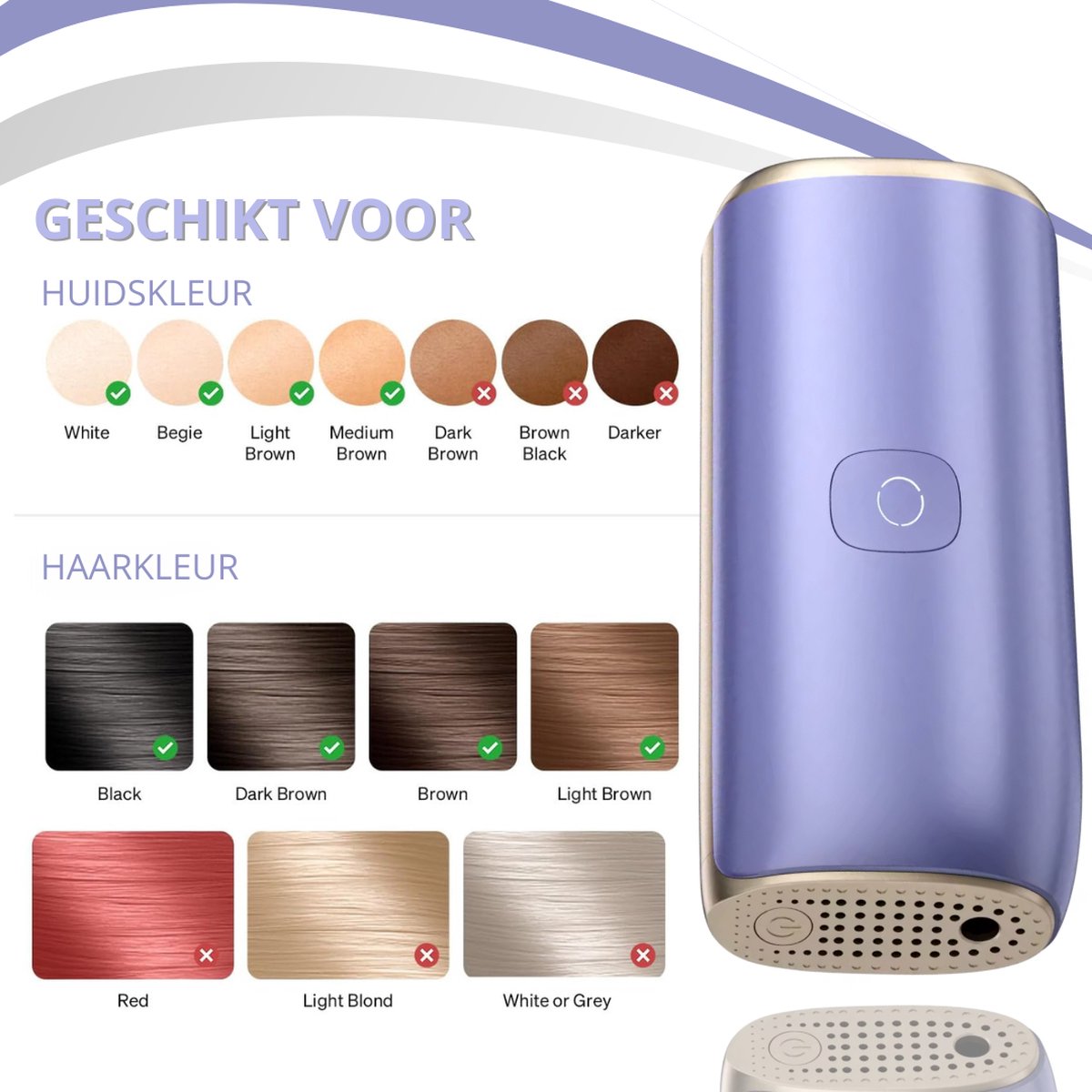 BronStore® IPL Laser Ontharingsapparaat met ijsfunctie - Twenty4seven®