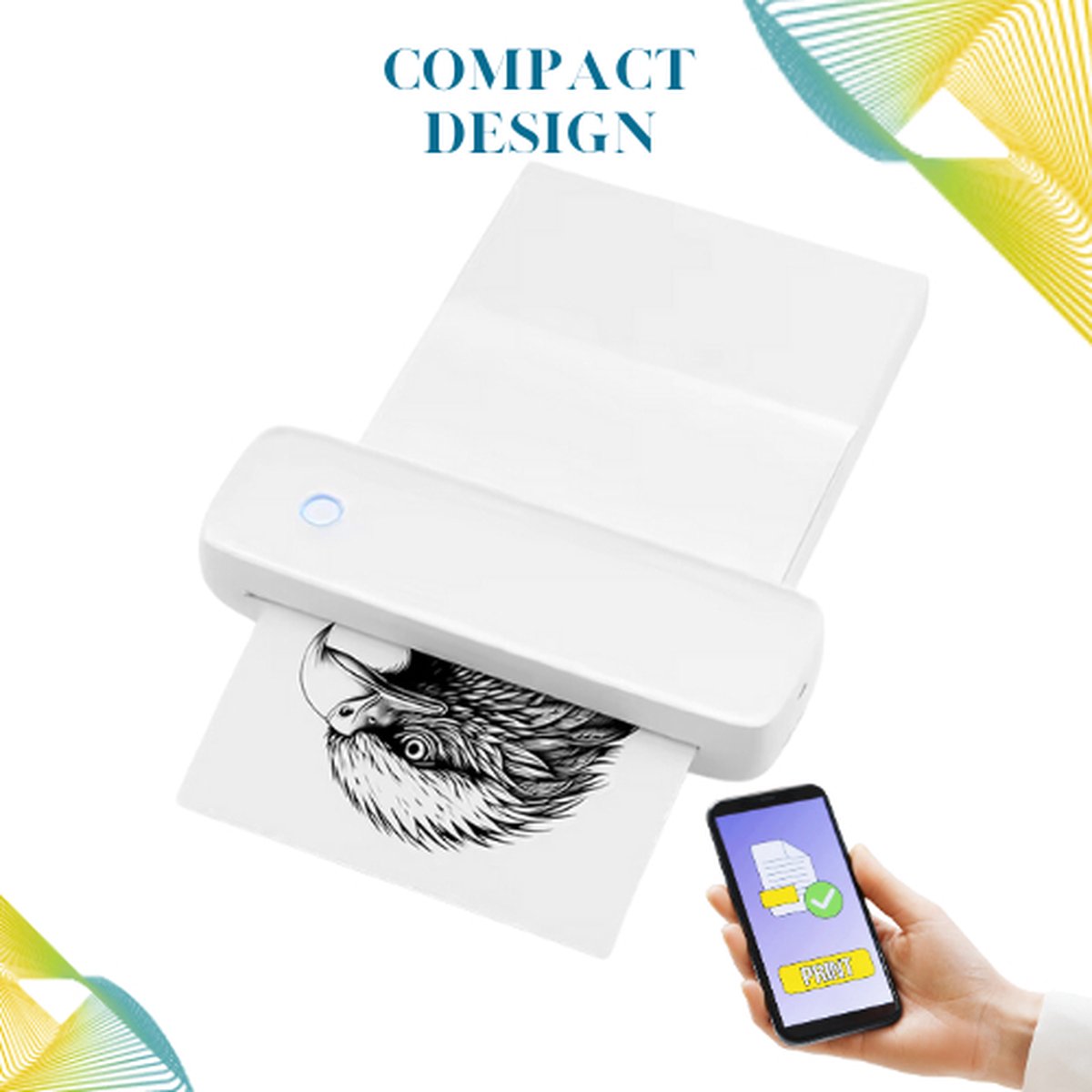 Twenty4seven® Draadloze Printer - Draagbare Printer - Bluetooth - Twenty4seven®