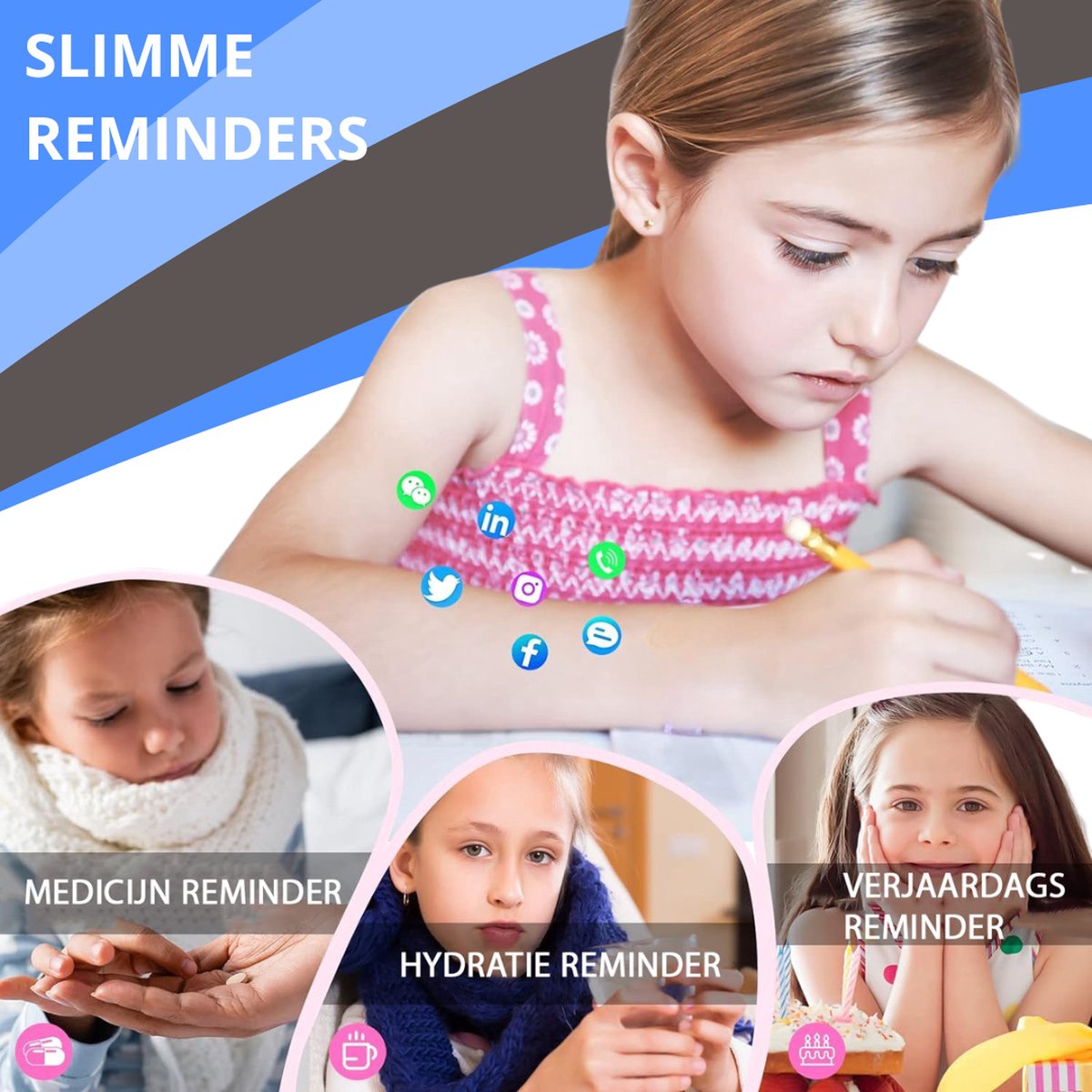 Twenty4seven® Smartwatch Kinderen & Volwassenen - Sport Horloge - Twenty4seven®