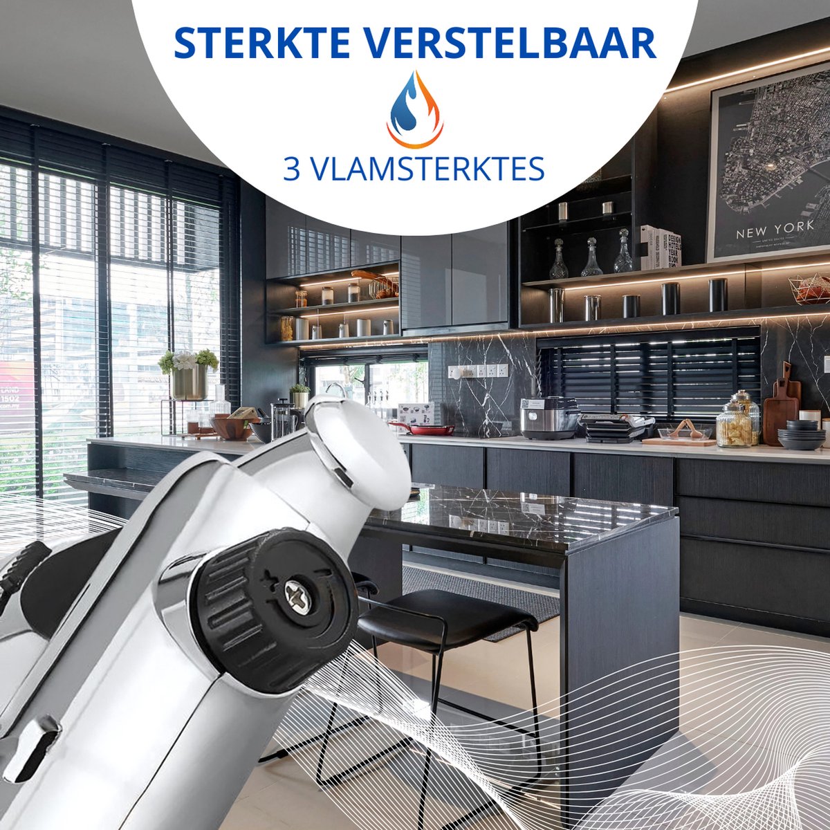 Twenty4seven® Professionele Gasbrander - Creme Brulee Branders - Vuurwerk & Camping - Navulbaar met Butaangas - Twenty4seven®