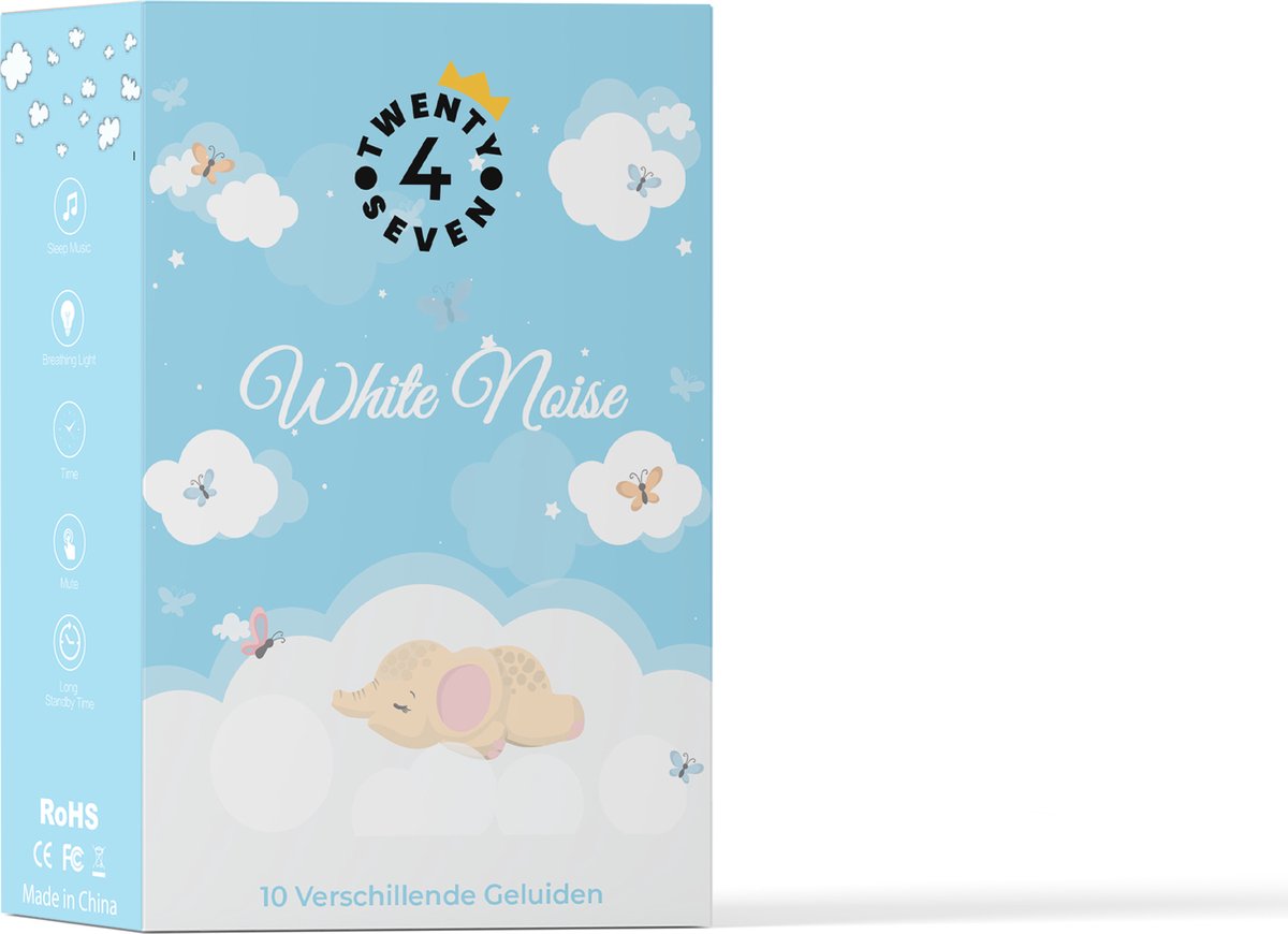 Twenty4seven® White Noise Machine -Slaaphulp Voor Baby/Kinderen - Twenty4seven®