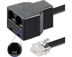 Twenty4seven® Passieve P1 Splitter - 4 Poort - Geschikt voor HomeWizard & P1 Meter - RJ11(v) & 2x RJ11(v) - Wifi Verbruiksmeter Dongle - Laadpaal en Energiemeter - Twenty4seven®
