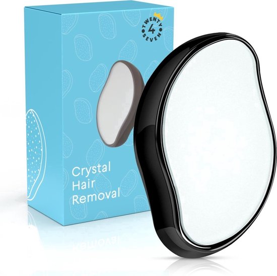 Twenty4seven® Crystal Hair Removal - Zwart - Krystal Haarverwijderaar - Hair Remover - Ontharing - Epilator - Pijnloze Lichaamshaarverwijdering - Twenty4seven®