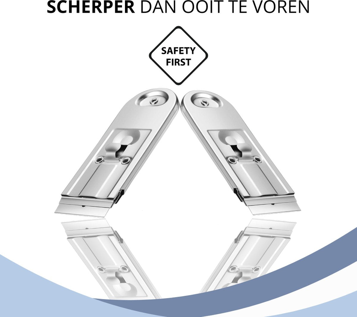 Twenty4seven® Glasschraper met 10 Mesjes - Inductie Kookplaat Reiniger - Keramische Glaskrabber - Beschermer - RVS Verfschraper - Twenty4seven®