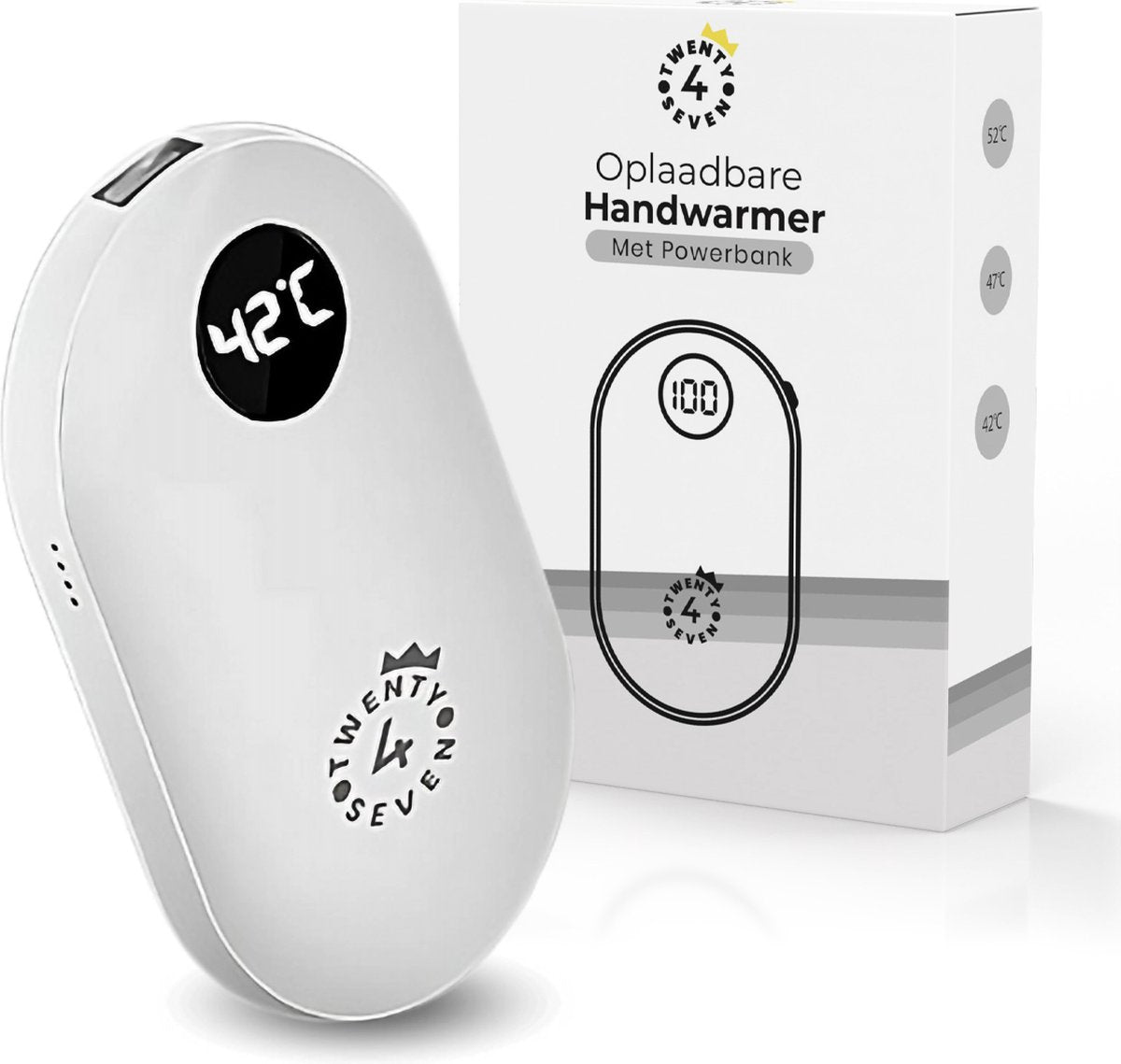 Twenty4seven® Handwarmer Wit - Twenty4seven®