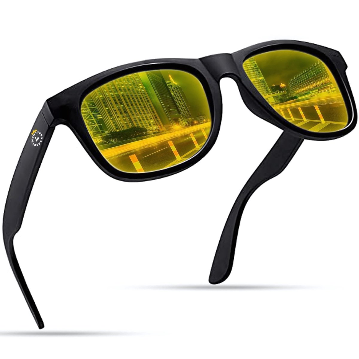 Twenty4seven® Nachtbril Auto - Night Vision Bril - Unisex - Voor Nachtblindheid & Felle Koplampen - Zwarte Frame - Twenty4seven®
