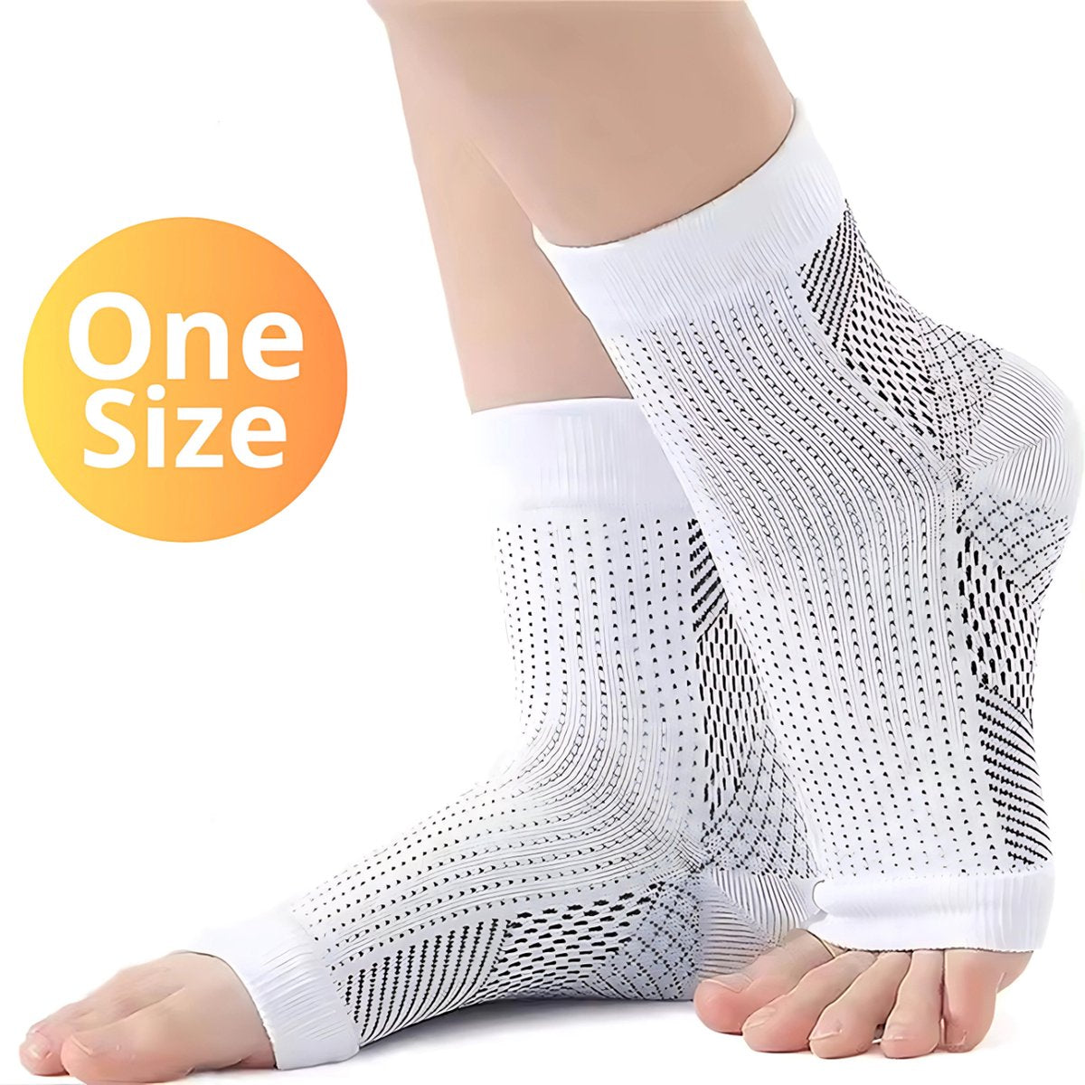 Twenty4seven® Neuropathie Sokken - Compressie Sok - Hielspoor - Steunsokken Zonder Tenen - Onesize - Twenty4seven®