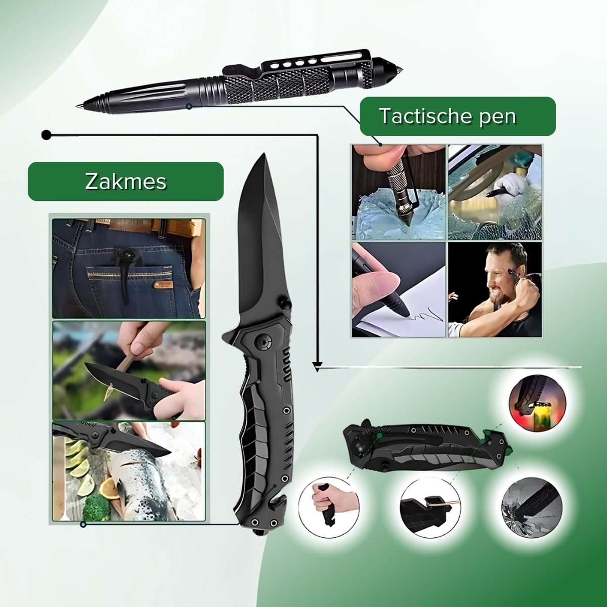 Twenty4seven® Survival Kit 35 Delig - Noodpakket - Survival Mes - Overlevingspakket Outdoor - EHBO Kit - Twenty4seven®