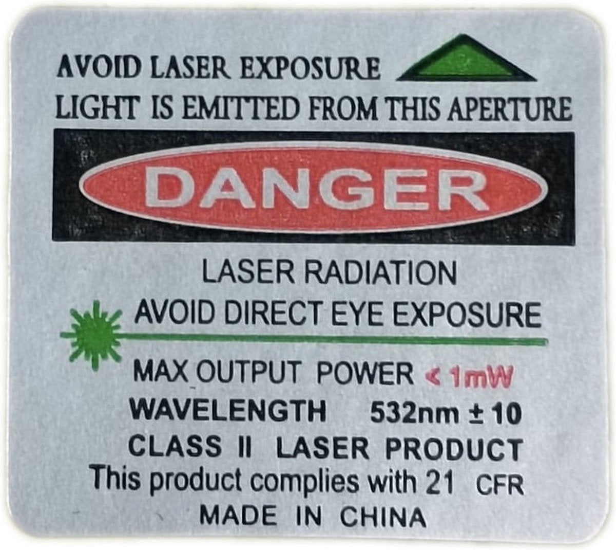 Twenty4seven® Professionele Laserpen Pro - klasse II - Twenty4seven®
